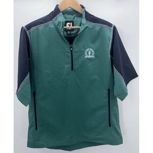 FootJoy‎ FJ Golf 1/2 Zip Short Sleeve Sport Wind Shirt Pullover Mens Medium